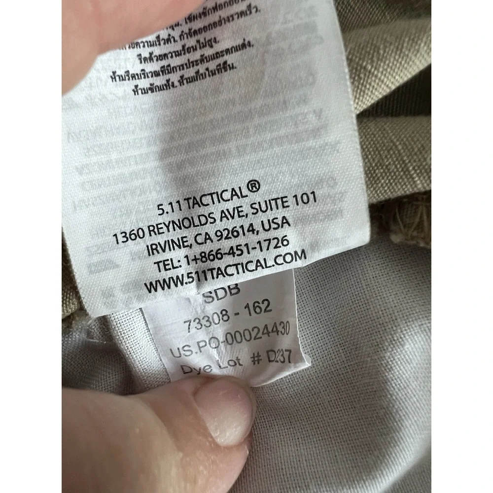 5.11 Tactical Shorts Men 40 Taclite Pro Ripstop Khaki Cargo Utility Work Outdoor